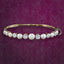 Antique Edwardian Diamond Pearl Bangle 18ct Gold 3.5ct Diamond