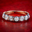 Antique Georgian Diamond Half Eternity Ring 1.4ct Total