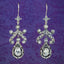 Antique Georgian Rose Cut Diamond Drop Earrings 3.5ct Total