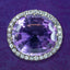 Antique Victorian Amethyst Diamond Brooch 15ct Gold 28ct Amethyst
