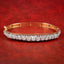 Antique Victorian French Diamond Bangle Silver 18ct Gold 4.5ct Diamond