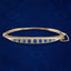 Antique Victorian Sapphire Diamond Bangle 15ct Gold