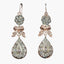Antique Victorian Diamond Drop Earrings 9ct Gold
