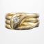 Antique Edwardian Diamond Snake Ring Dated 1918