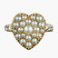 Antique Victorian Pearl Heart Cluster Ring