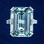 Art Deco Aquamarine Cocktail Ring 17ct Aqua