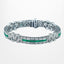 Art Deco Style Emerald Diamond Bracelet 2.45ct Of Emerald