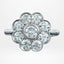 Edwardian Style Diamond Daisy Cluster Ring 2.03ct Total