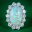 Opal Diamond Cocktail Ring 10ct Opal
