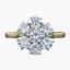 Vintage Diamond Cluster Ring 2.1ct Total Dated 1981