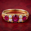 Vintage Ruby Diamond Ring 1ct Of Ruby Dated 1972