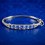 Vintage Sapphire Diamond Bangle 9ct Gold 3ct Of Sapphire Dated 1989