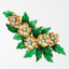 Vintage Diamond Flower Brooch 18ct Gold Enamel Primrose