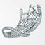 Vintage Diamond Spray Brooch 18ct Gold 5ct Total