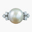 Vintage Mabe Pearl Diamond Cocktail Ring