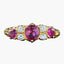 Vintage Ruby Diamond Ring 1.2ct Ruby Dated 1989 With Cert