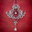 ANTIQUE DIAMOND RUBY PEARL PENDANT NECKLACE PLATINUM 18CT GOLD CIRCA 1915 BOXED COVER