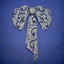 ANTIQUE EDWARDIAN SILVER PASTE BOW BROOCH AND CLIP SET CIRCA 1910 COVER