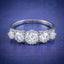 ANTIQUE FIVE STONE DIAMOND RING 18CT WHITE GOLD 2CT DIAMOND CIRCA 1920 COVER