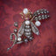 ANTIQUE VICTORIAN DIAMOND PEARL INSECT BROOCH 18CT GOLD SILVER 2CT ROSE CUT DIAMONDS CIRCA 1900 COVER
