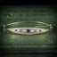 ANTIQUE VICTORIAN SUFFRAGETTE BANGLE AMETHYST PEARL PERIDOT COVER