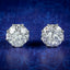 Antique Edwardian Diamond Stud Earrings 3.40ct Diamond Circa 1901 With Cert