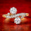 Antique Edwardian Diamond Toi Et Moi Ring 1.30ct Of Diamond