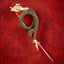 Antique Georgian Garnet Mourning Snake Pin 18ct Gold With Box