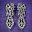 Antique Georgian Paste Drop Earrings Silver Circa 1800