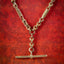 Antique Victorian Albert Chain Necklace 9ct Gold Circa 1880