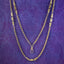 Antique Victorian Celestial Guard Chain Necklace 9ct Gold