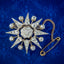Antique Victorian Diamond Star Brooch 18ct Gold Silver 2ct Of Diamond
