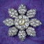 Antique Victorian Fancy Diamond Flower Brooch 7ct Of Diamond