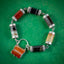 Antique Scottish Agate Padlock Bracelet Silver Circa 1860