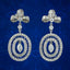 Art Deco French Sapphire Diamond Drop Earrings 3ct Of Diamond With Chaumet Box