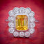 YELLOW SAPPHIRE DIAMOND RING 18CT GOLD PLATINUM 2.50CT SAPPHIRE 1.50CT OF DIAMOND COVER1