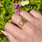 Antique Victorian Diamond Snake Ring Dated 1886