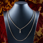 Antique Victorian Guard Chain 9ct Gold 62 Inch