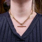 Antique Victorian Albert Chain Necklace 16.8 Inch