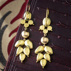Antique Georgian Garnet Drop Earrings 18ct Gold