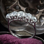Antique Edwardian Diamond Ring 1.75ct Old Cut Diamonds