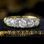 Antique Victorian Diamond Ring 2.15ct Old Cut Diamonds