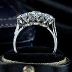 Edwardian Style Diamond Trilogy Ring 1.8ct Total