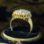 Antique Victorian Diamond Cluster Ring 1.2ct Total Dated 1841