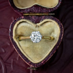 Edwardian Style Diamond Solitaire Ring 0.85ct Diamond