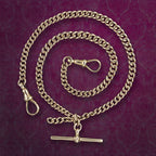 Antique Art Deco Albert Chain 9ct Gold Dated 1922 