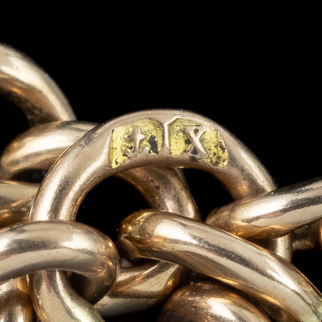 Antique Art Deco Albert Chain 9ct Gold Dated 1922 