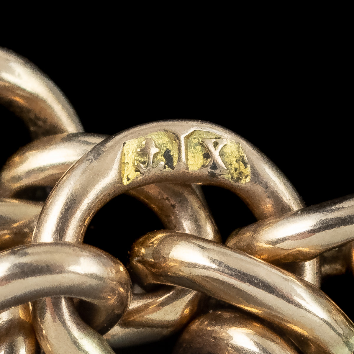 Antique Art Deco Albert Chain 9ct Gold Dated 1922 