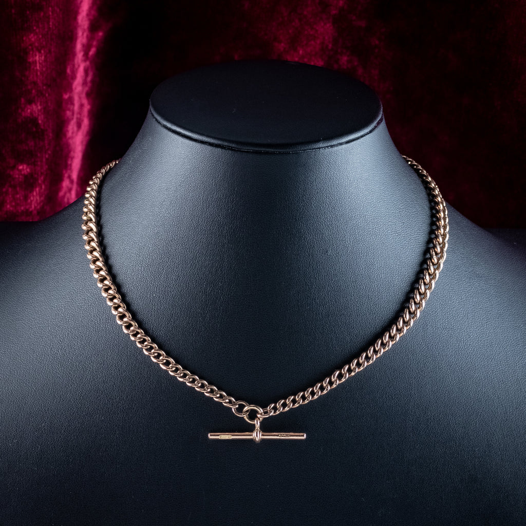 Antique Art Deco Albert Chain 9ct Gold Dated 1920
