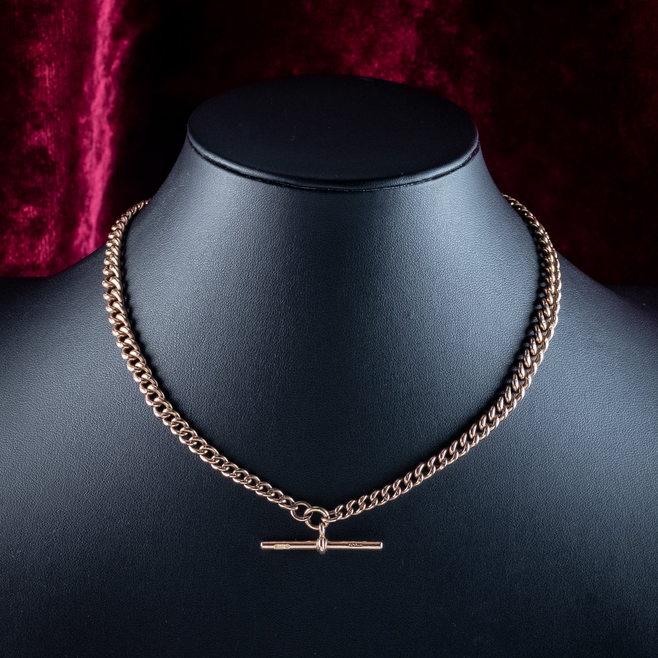 Antique Art Deco Albert Chain 9ct Gold Dated 1920